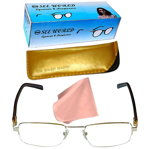See_World_-_GOLDEN_Half_Rim_Metal_Frame_Reading_Eyeglasses_With_Spring_Hinges,_Soft_Cover_And_Cleaning_Cloth