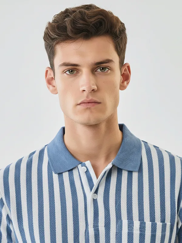 Powder_Blue_Cotton_Rich_Fabric_Tshirt_For_Men