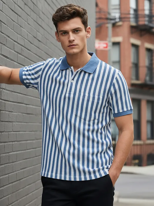 Powder_Blue_Cotton_Rich_Fabric_Tshirt_For_Men