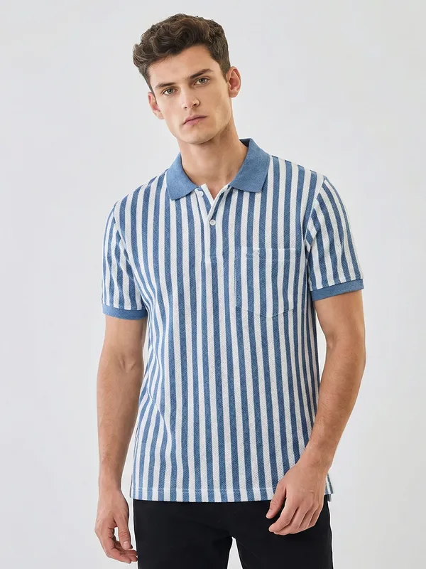 Powder_Blue_Cotton_Rich_Fabric_Tshirt_For_Men