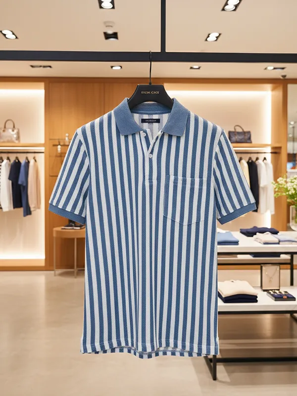 Powder_Blue_Cotton_Rich_Fabric_Tshirt_For_Men