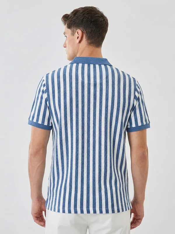 Powder_Blue_Cotton_Rich_Fabric_Tshirt_For_Men