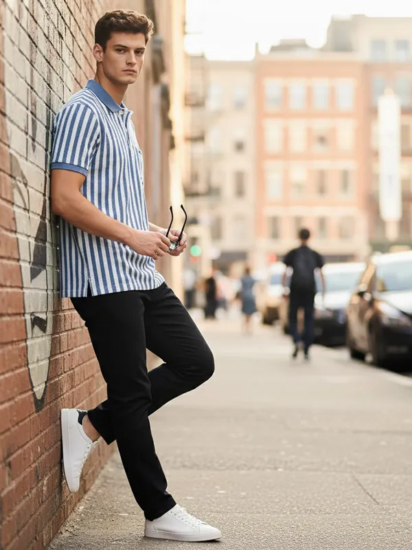 Powder_Blue_Cotton_Rich_Fabric_Tshirt_For_Men