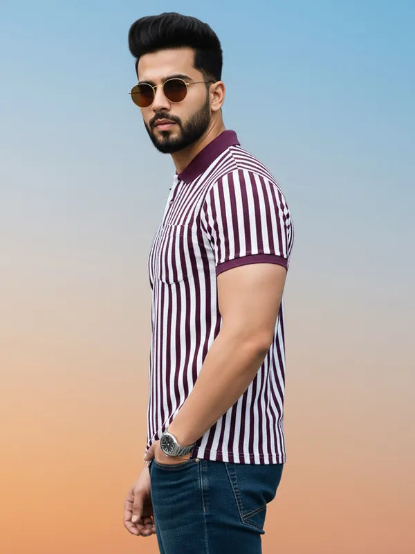 Maroon_Cotton_Rich_Fabric_Tshirt_For_Men