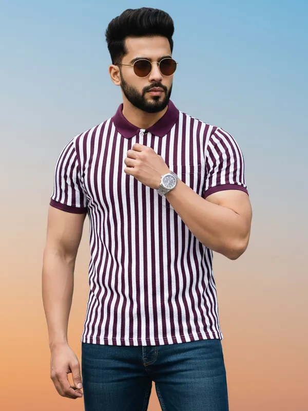 Maroon_Cotton_Rich_Fabric_Tshirt_For_Men