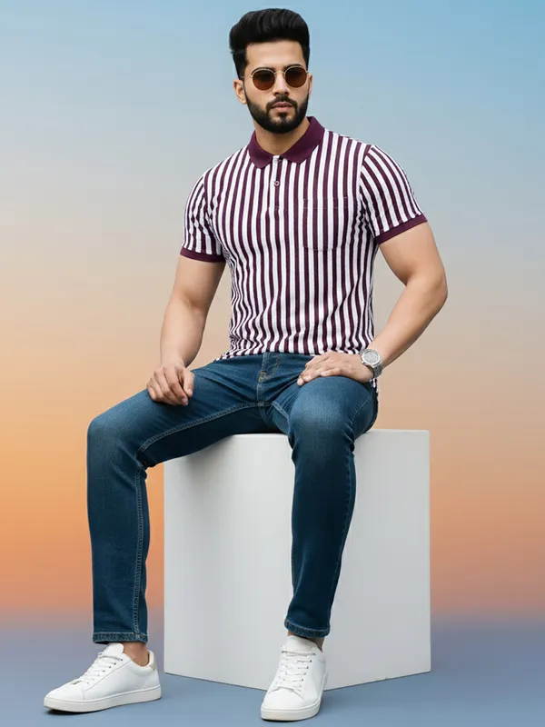 Maroon_Cotton_Rich_Fabric_Tshirt_For_Men