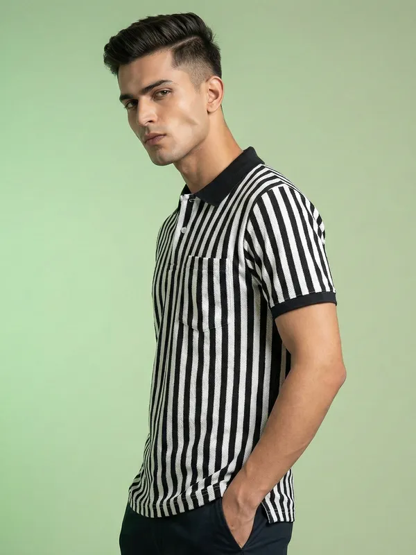 Black_Cotton_Rich_Fabric_Tshirt_For_Men