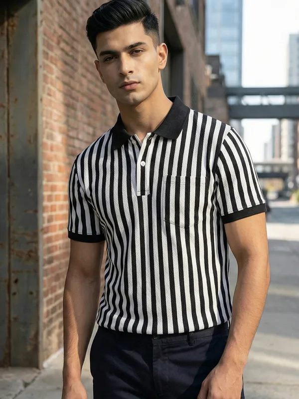 Black_Cotton_Rich_Fabric_Tshirt_For_Men