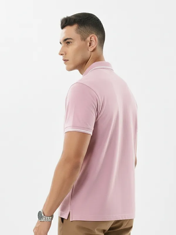 Pink_Polo_Cotton_Tshirt_For_Men
