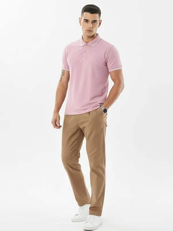 Pink_Polo_Cotton_Tshirt_For_Men