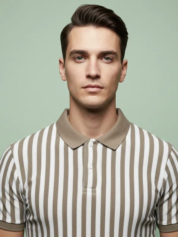Beige_Cotton_Rich_Fabric_Tshirt_For_Men