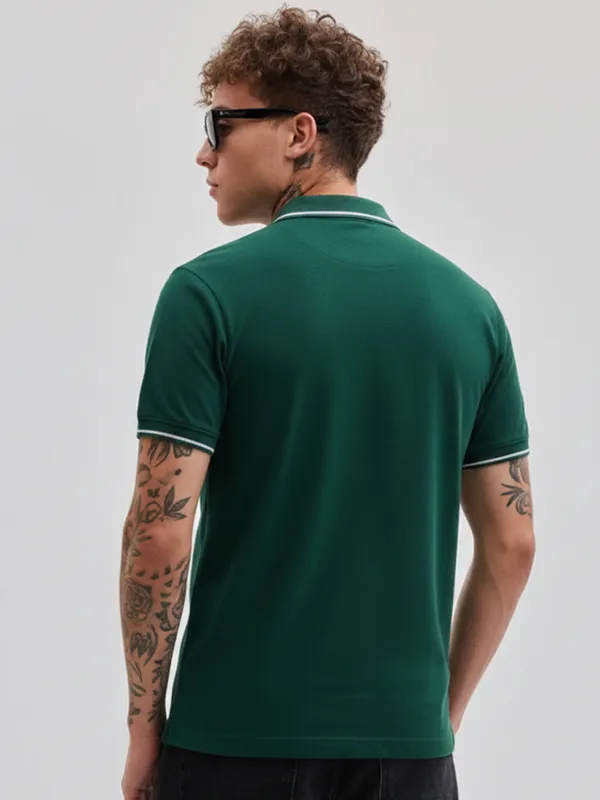 Dark_Green_Cotton_Polo_Tshirt_For_Men