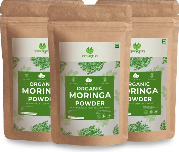 Pack_of_3_-_Organic_Moringa_Powder_For_Weight_Loss,_Health_Care__-_100GM