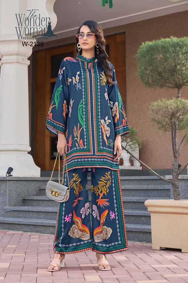 Teal_Garden_Printed_Co-Ord_Set_For_Women
