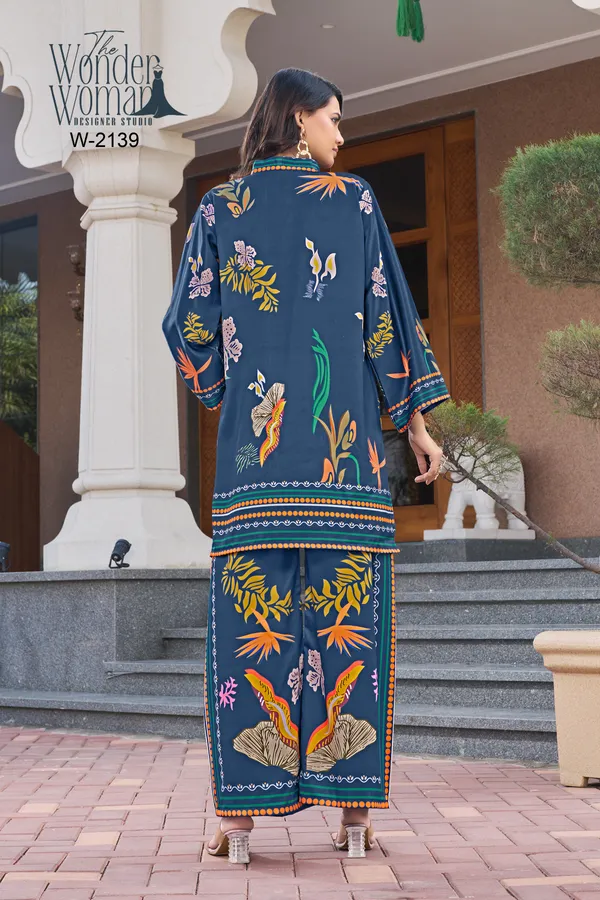 Teal_Garden_Printed_Co-Ord_Set_For_Women