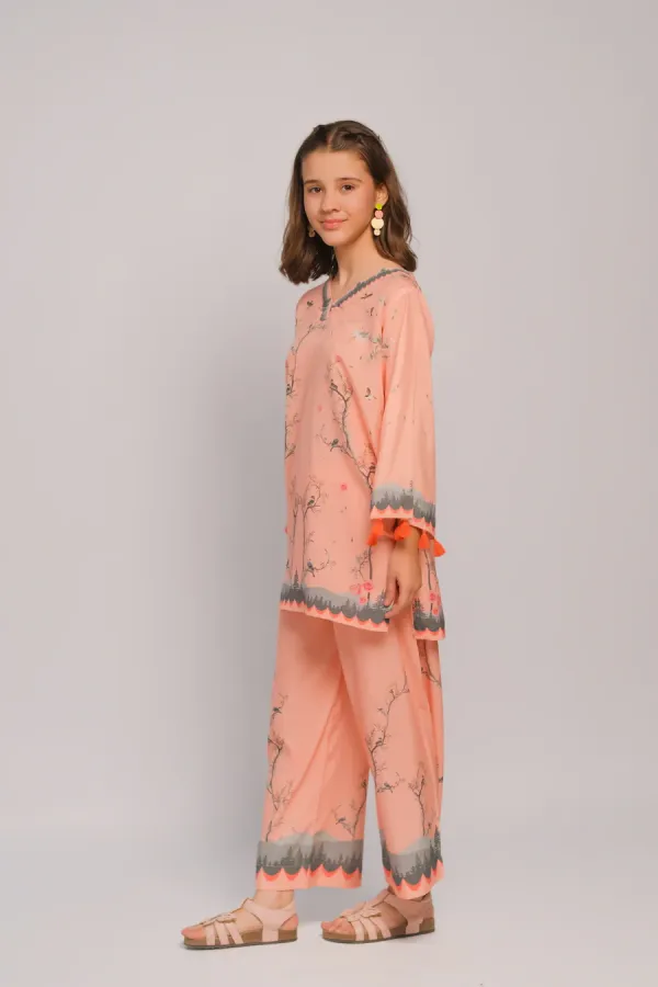 Peach_Drift_Satin_Co-Ord_Set_For_Girls