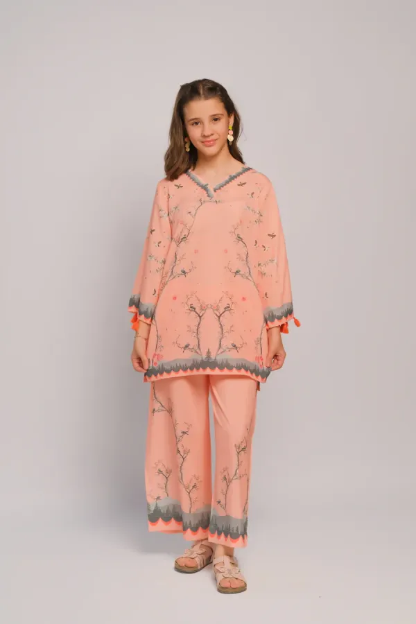 Peach_Drift_Satin_Co-Ord_Set_For_Girls