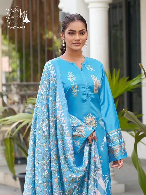 Teal_Blue_Satin_3-Piece_Set_for_Women