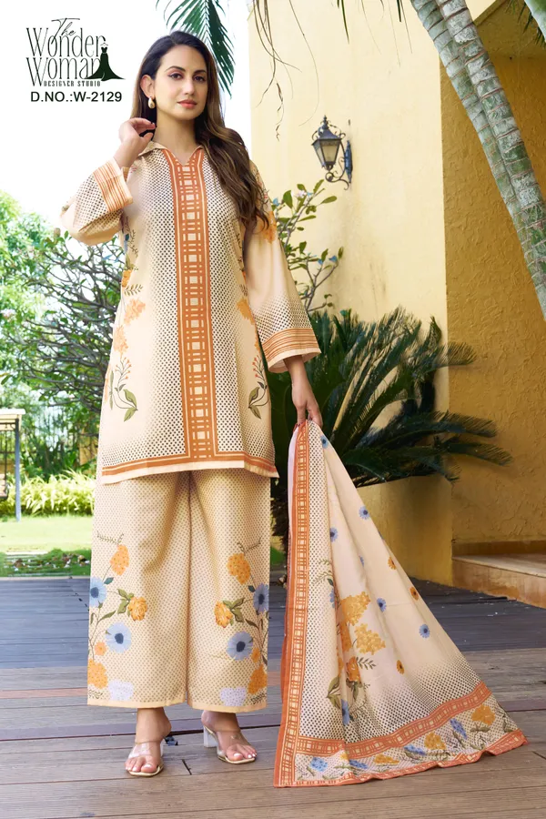 Peach_Meadow_Elegance_Kurta_Set_With_Dupatta_For_Women