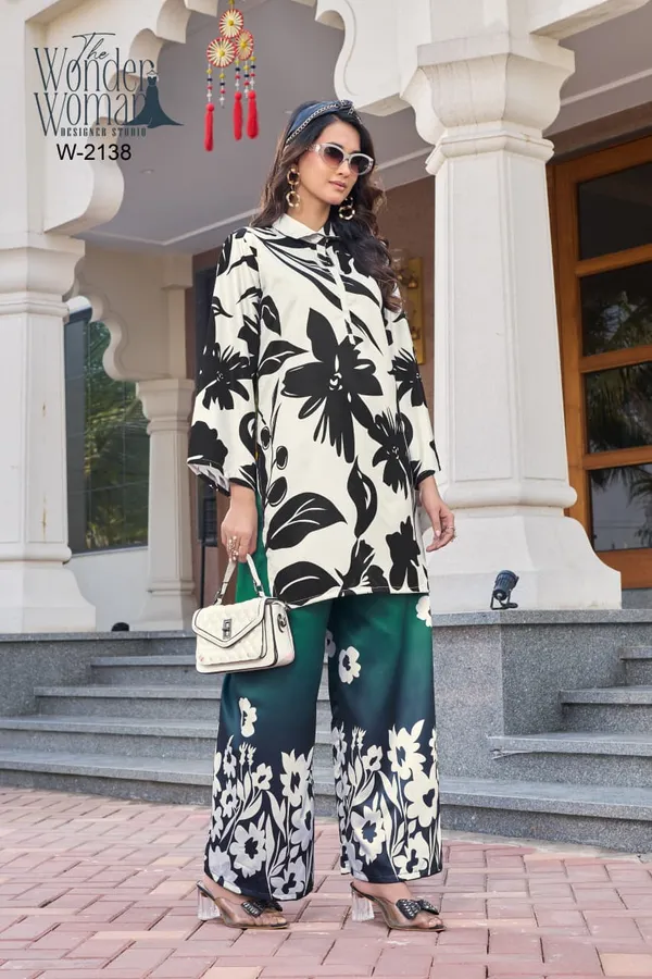 Off_White_And_Black_Printed_Kurta_Co-Ord_Set_For_Women