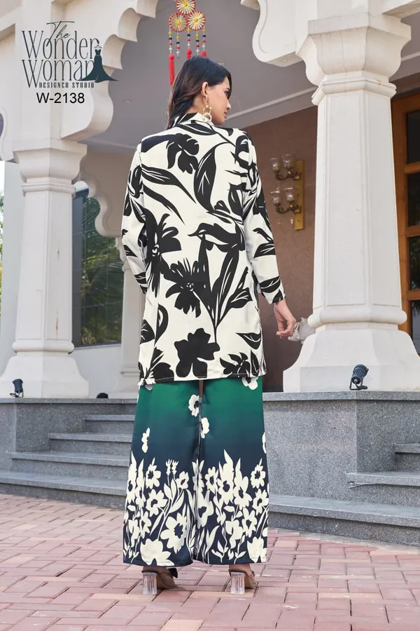 Off_White_And_Black_Printed_Kurta_Co-Ord_Set_For_Women