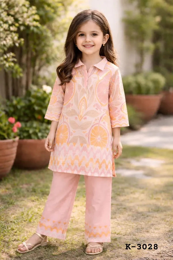 Little_Peach_Satin_Kids_Co-ord_Set