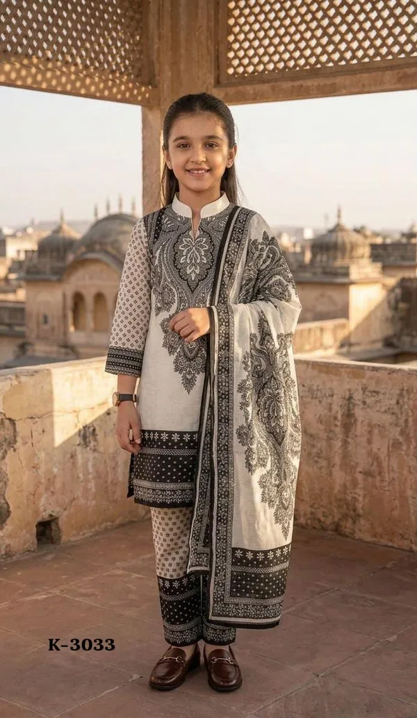 Ivory_Mughal_Printed_Satin_Co-ord_Set_with_Duppata