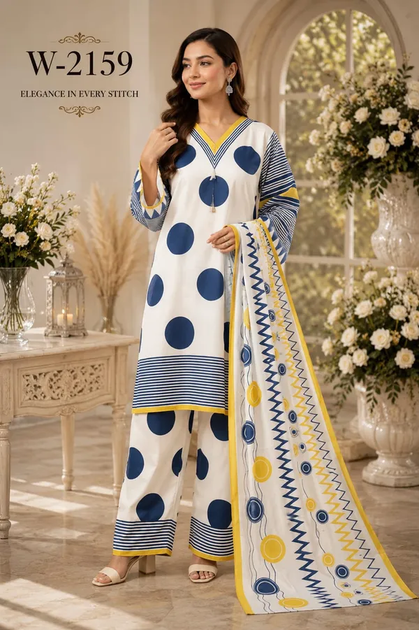 Classic_Dot_Charm_Co-ord_With_Chinnon_Duppata