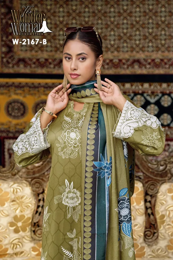 Olive_Green_printed_salwar_suit_set_with_dupatta
