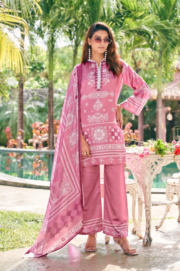 Rose_Pink_Gold_Printed_Classic_kurta_set_With_Dupatta