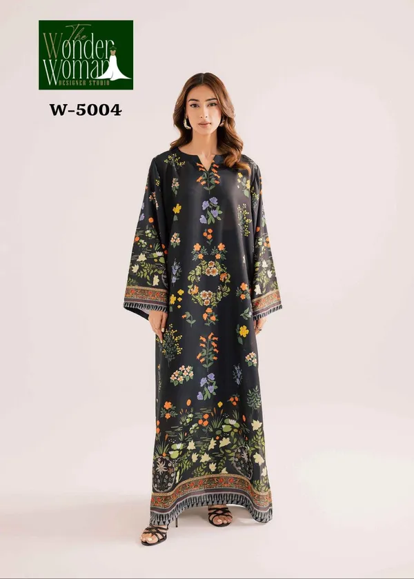 Black_Yellow_Floral_Printed_Kaftan