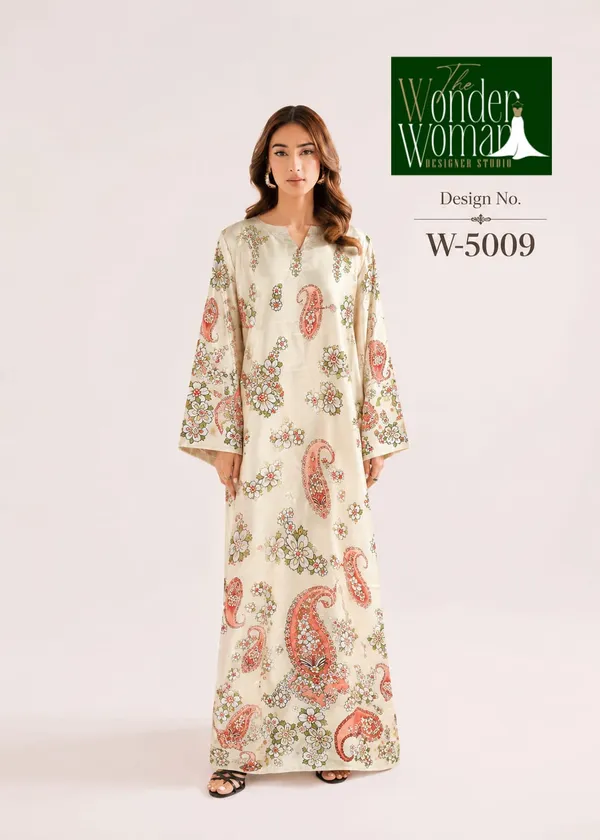 Beige_Orange_&_Red_Paisley_Printed_Kaftan