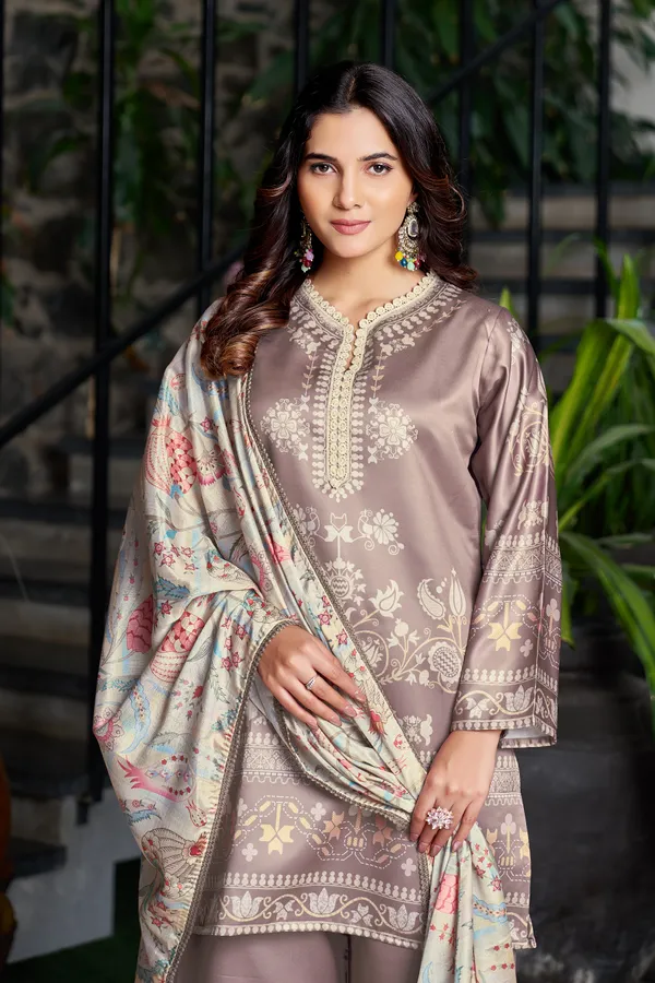 Taupe_Earthy_Bloom_Printed_Kurta_Set_With_Dupatta_For_Women