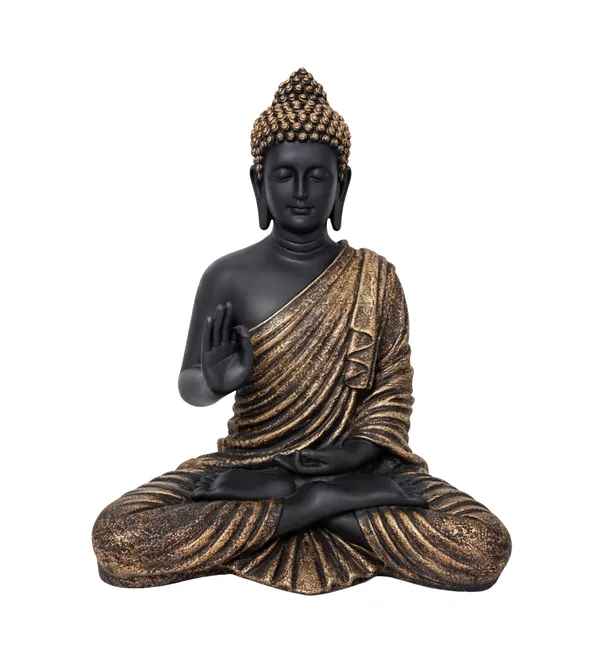 Polyresin_Black_and_Gold_Lord_Buddha_Idol