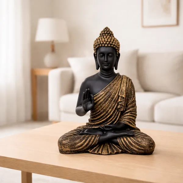 Polyresin_Black_and_Gold_Lord_Buddha_Idol