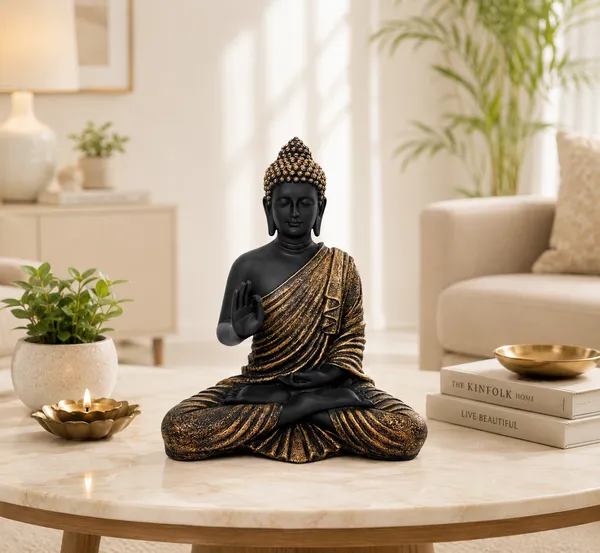 Polyresin_Black_and_Gold_Lord_Buddha_Idol