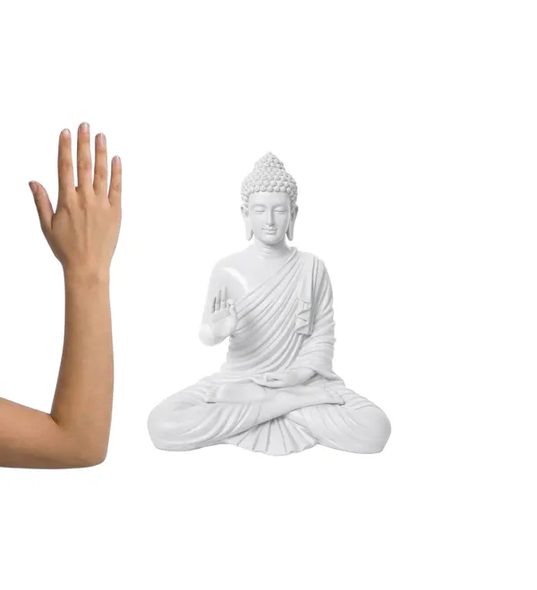 Polyresin_White_Lord_Buddha_Idol