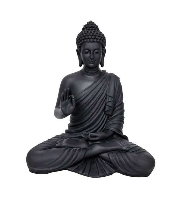 Polyresin_Black_Lord_Buddha_Idol