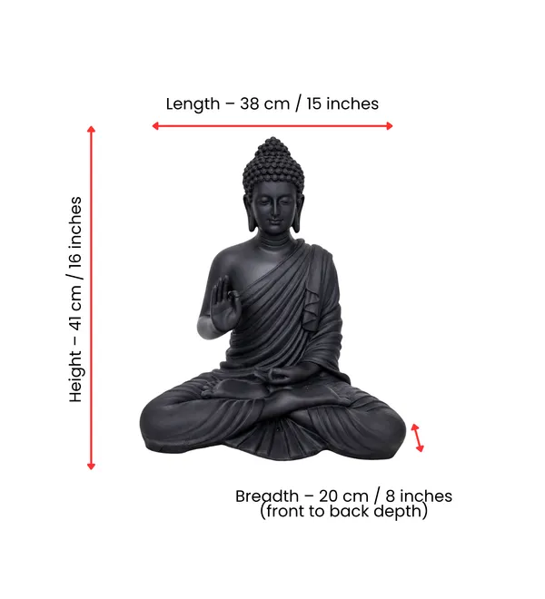 Polyresin_Black_Lord_Buddha_Idol