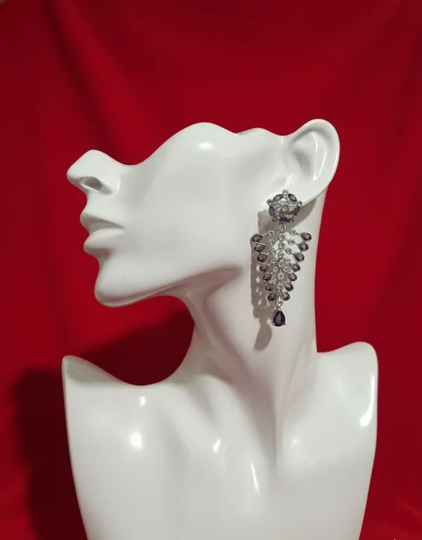 ZOVYA_ZOVYAPURPULEADEARRING_Pearl_Brass_Drops_&_Danglers_()