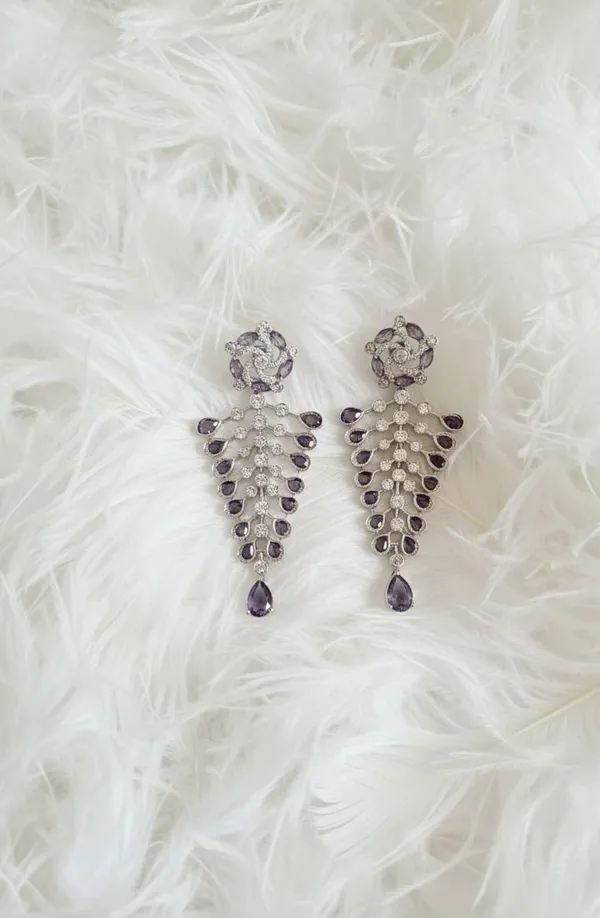 ZOVYA_ZOVYAPURPULEADEARRING_Pearl_Brass_Drops_&_Danglers_()