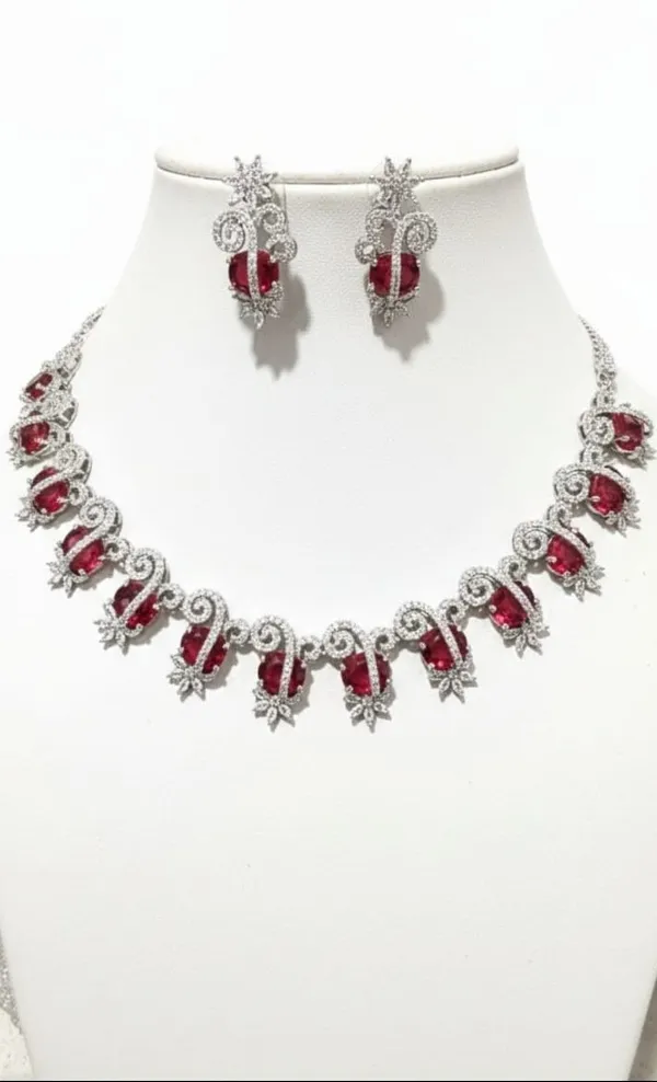 ZOVYA_Brass_Silver_Ruby_Red_Jewellery_Set_(Pack_of_3)
