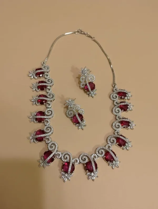ZOVYA_Brass_Silver_Ruby_Red_Jewellery_Set_(Pack_of_3)