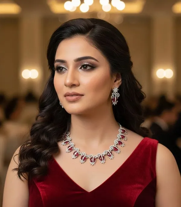 ZOVYA_Brass_Silver_Ruby_Red_Jewellery_Set_(Pack_of_3)