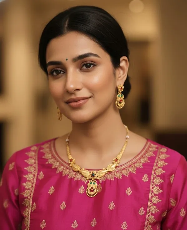 Gold_Brass_Gold_Plated_Earring_And_Necklace_Set_For_Women