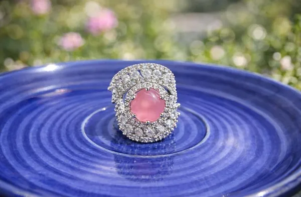 ZOVYA_Brass_Cubic_Zirconia,_Diamond_Silver_Plated_Ring_()