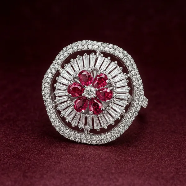 ZOVYA_Brass_Cubic_Zirconia,_Pearl_Sterling_Silver_Plated_Ring_()