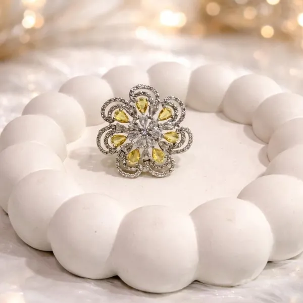 ZOVYA_Brass_Cubic_Zirconia,_Crystal_Silver_Plated_Ring_()