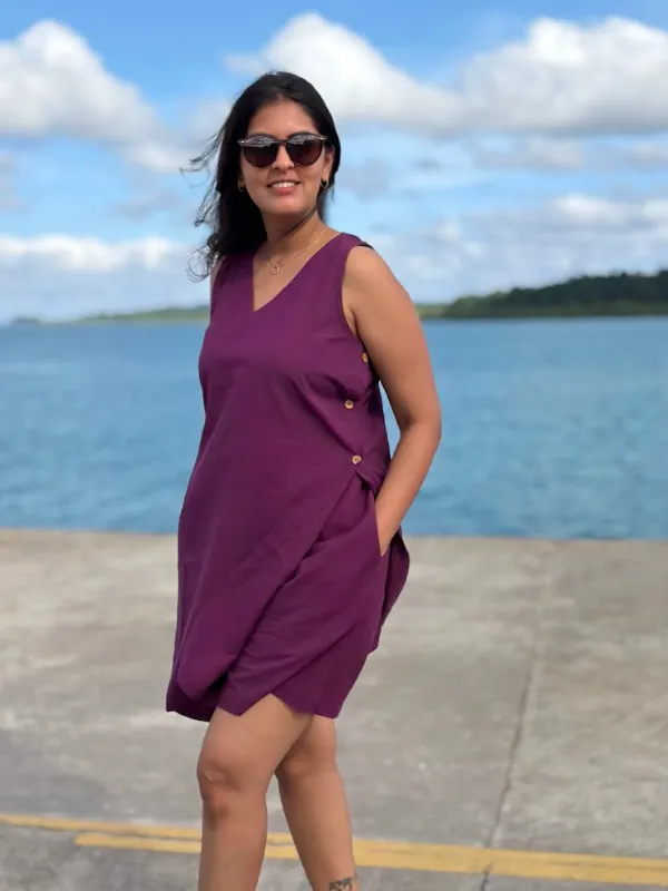 Wine_Khadi_Co-Ord_Set_For_Adults