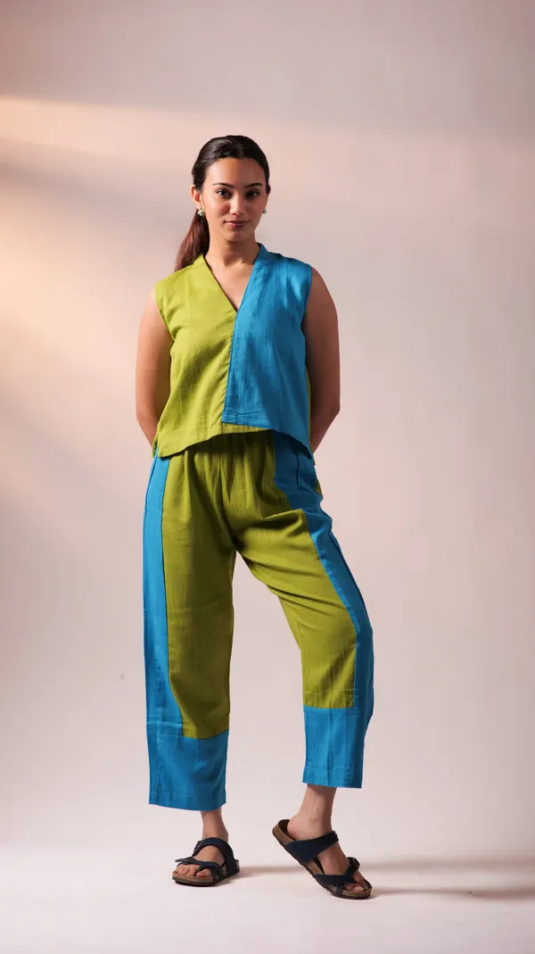 Green_Cotton_Slub_Twill_Weave_Fabric_Co-Ord_Set_For_Adults
